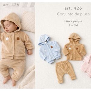 Conjunto Plush “Mini Micky Baby” T.(1 al 3)(Hasta 6 meses) Art.426