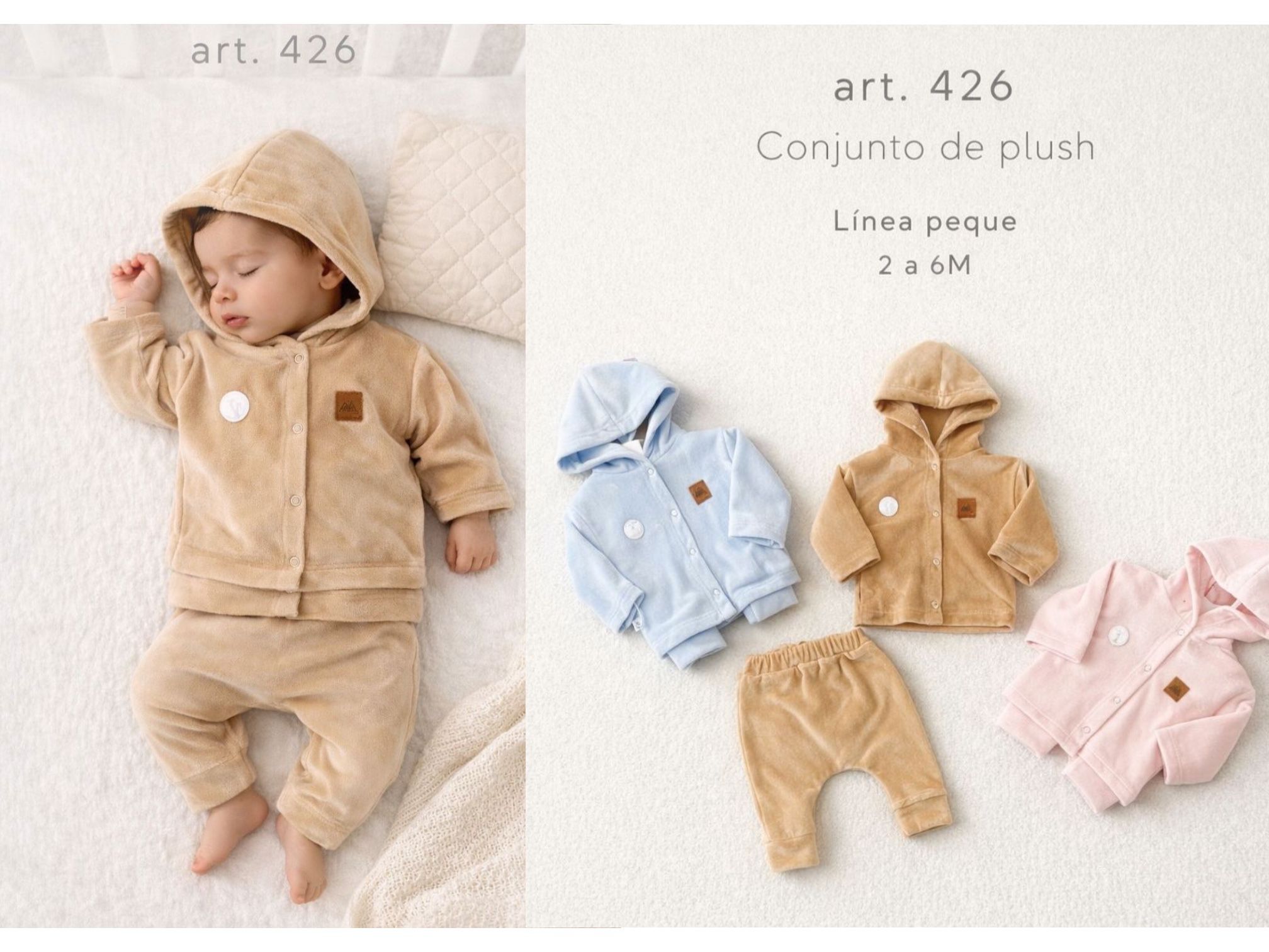 Conjunto Plush “Mini Micky Baby” T.(1 al 3)(Hasta 6 meses) Art.426