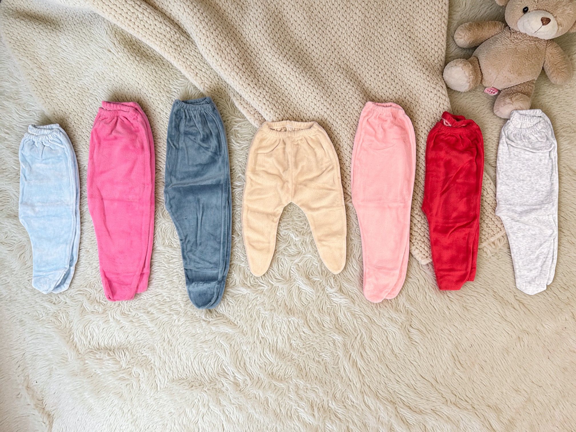 Medio oso plush liso Microbaby T.(0 al 4) Art.138 Pack x 10