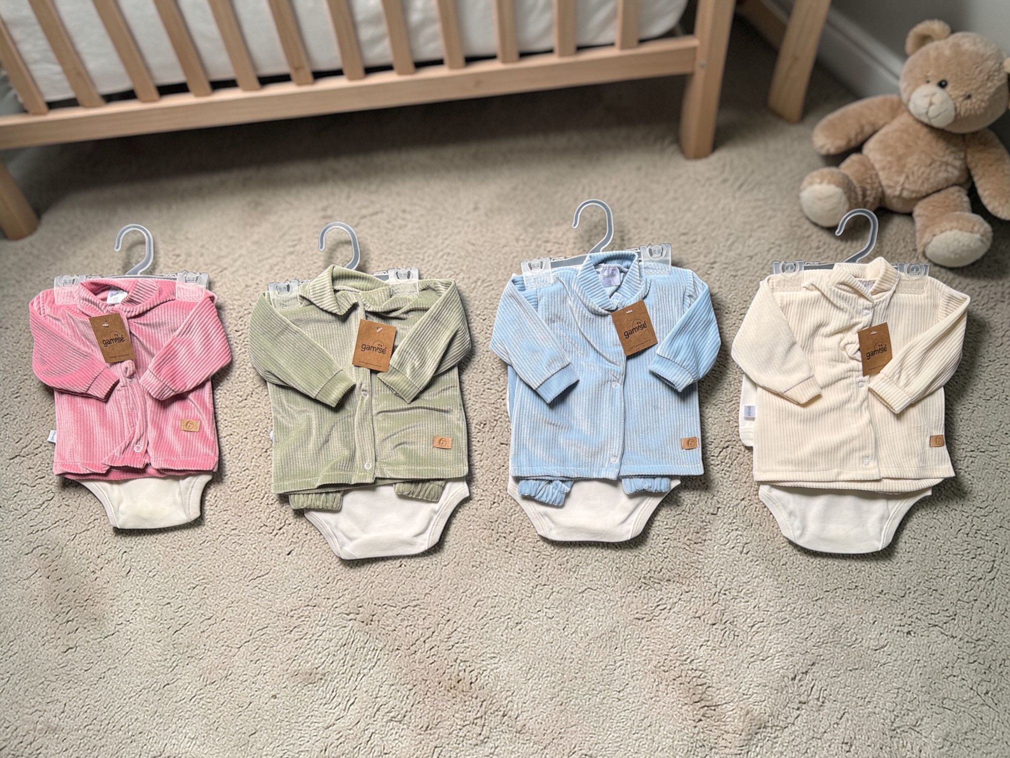 Conjunto 3 piezas Plush "Gamise Exterior" (Saquito, Pantalon y body) T.(0-1-2) Art.12510