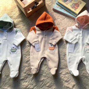 Entero Micropolar Dreams Nene Y Nena T.(00 Al 3) Art.303 Surtido De Colores