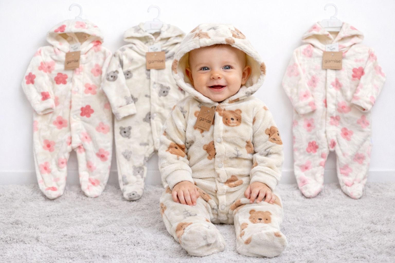 Entero Piel Estampado con broche “Gamise Exterior” T.(0-1-2) Art.22001