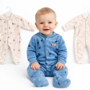 Entero Plush Estampado con broche "Gamise Exterior" T.(0-1-2) Art.21001