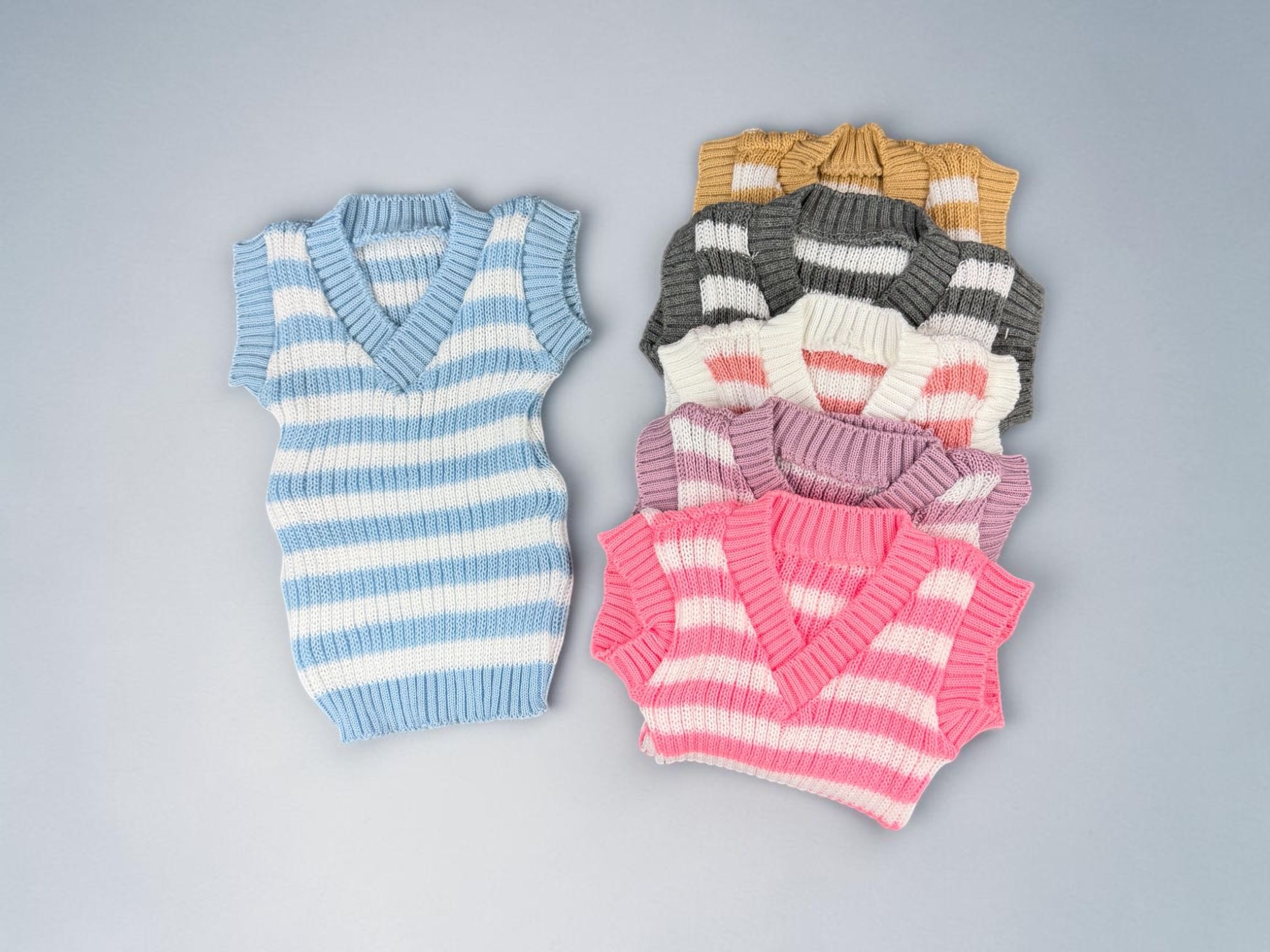 Chaleco Pancerito de Lana T.(1 al 5) Pack x 6 OFERTA