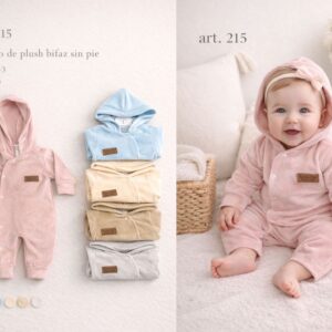 Entero de Plush Bifaz sin pie con broche “Micky Baby” T.(0 al 3) Art.215