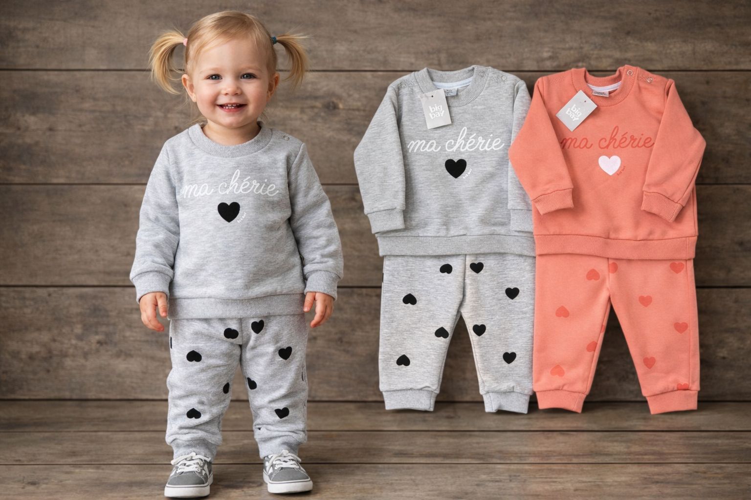 Conjunto Friza Nena “Big bay” T.(6-9/9-12/12-18/24/36 meses) Art.7205