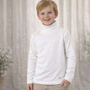 Polera Interlock Niño BLANCA “Naranjo” T.(10-12) Art.4755/1