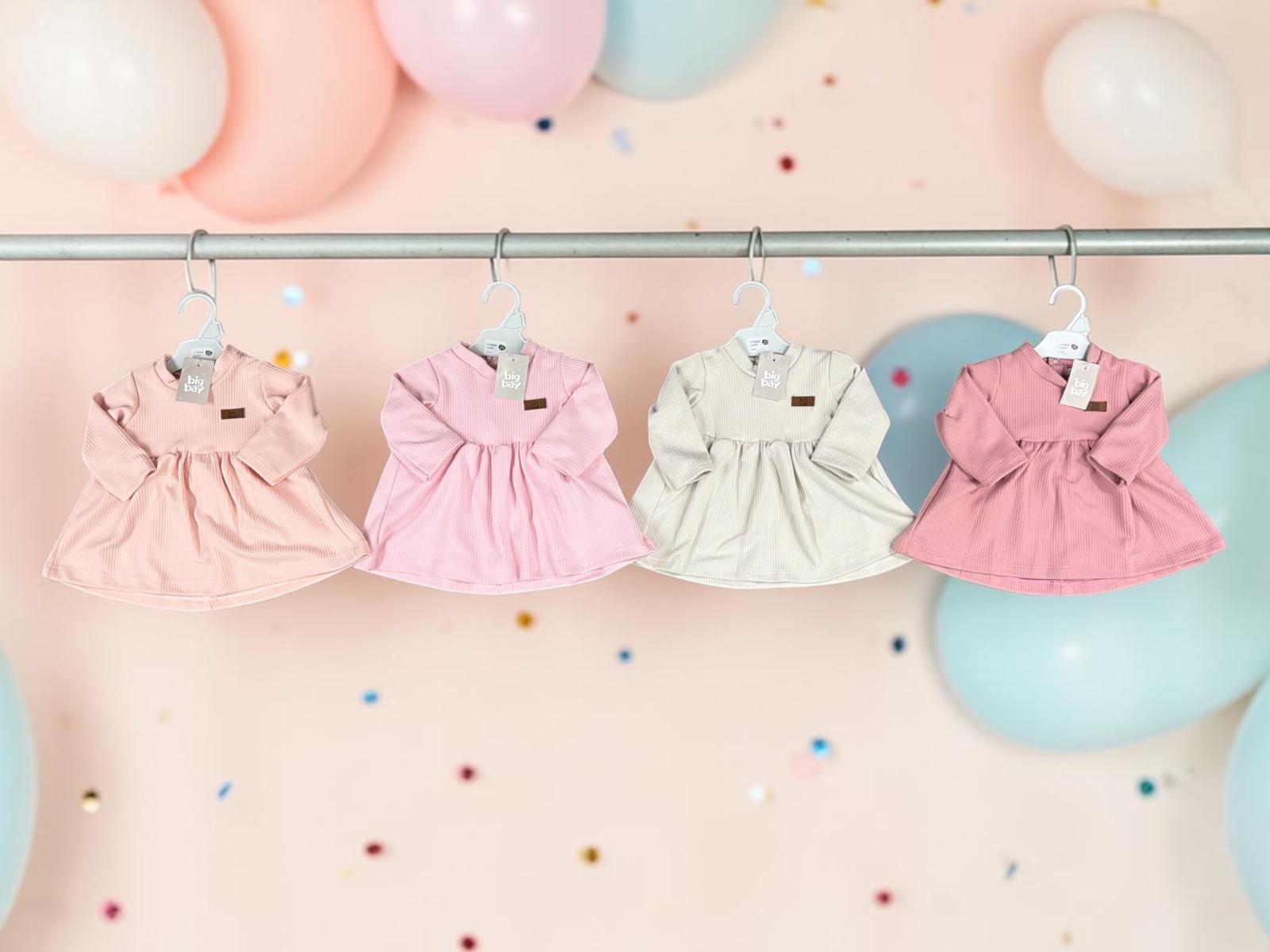 Vestido Plush “Darlon Jaqcuard” Big Baby T.(6-9/9-12/12-18/24/36 meses) Art.6002