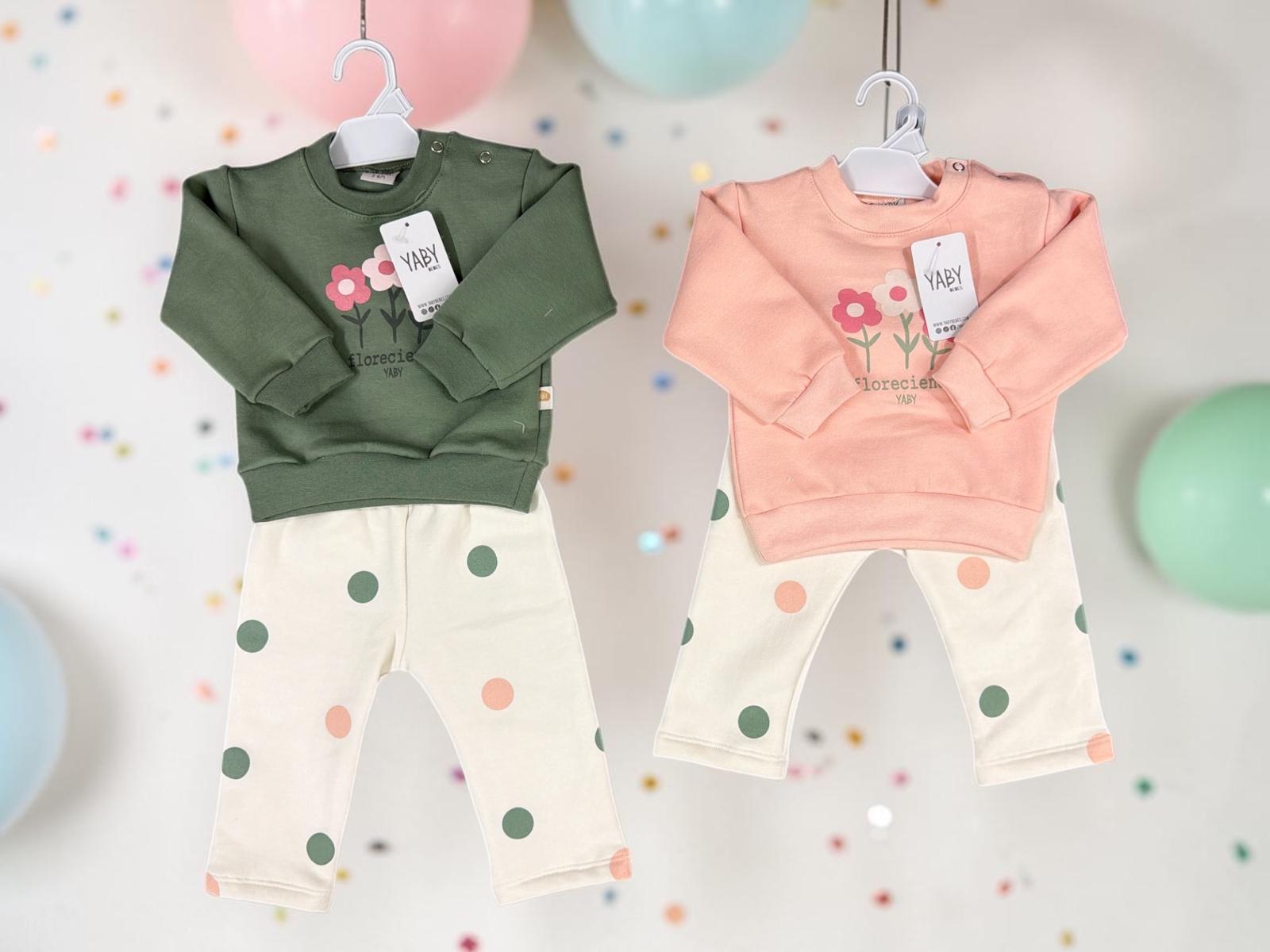 Conjunto Friza Nena "Lunares" Yaby T.(9-12/12-18/24/36 meses) Art.26317