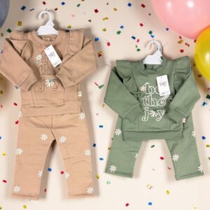 Conjunto Friza Nena con volados "Yaby" T.(3-6/6-9/9-12/12-18 meses) Art.26314