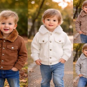 Campera Forrada en corderito “Magali Babies” T.(2 al 6)(Hasta los 3 años aprox)