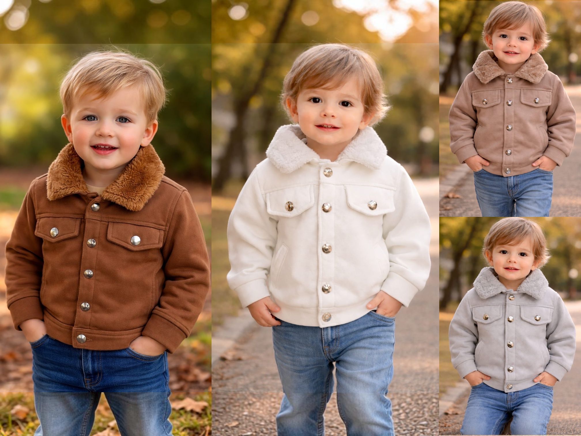 Campera Forrada en corderito “Magali Babies” T.(2 al 6)(Hasta los 3 años aprox)