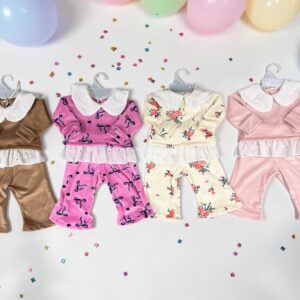 Conjunto Plush nena con brodery “Baby Wear” T.(1 al 5)
