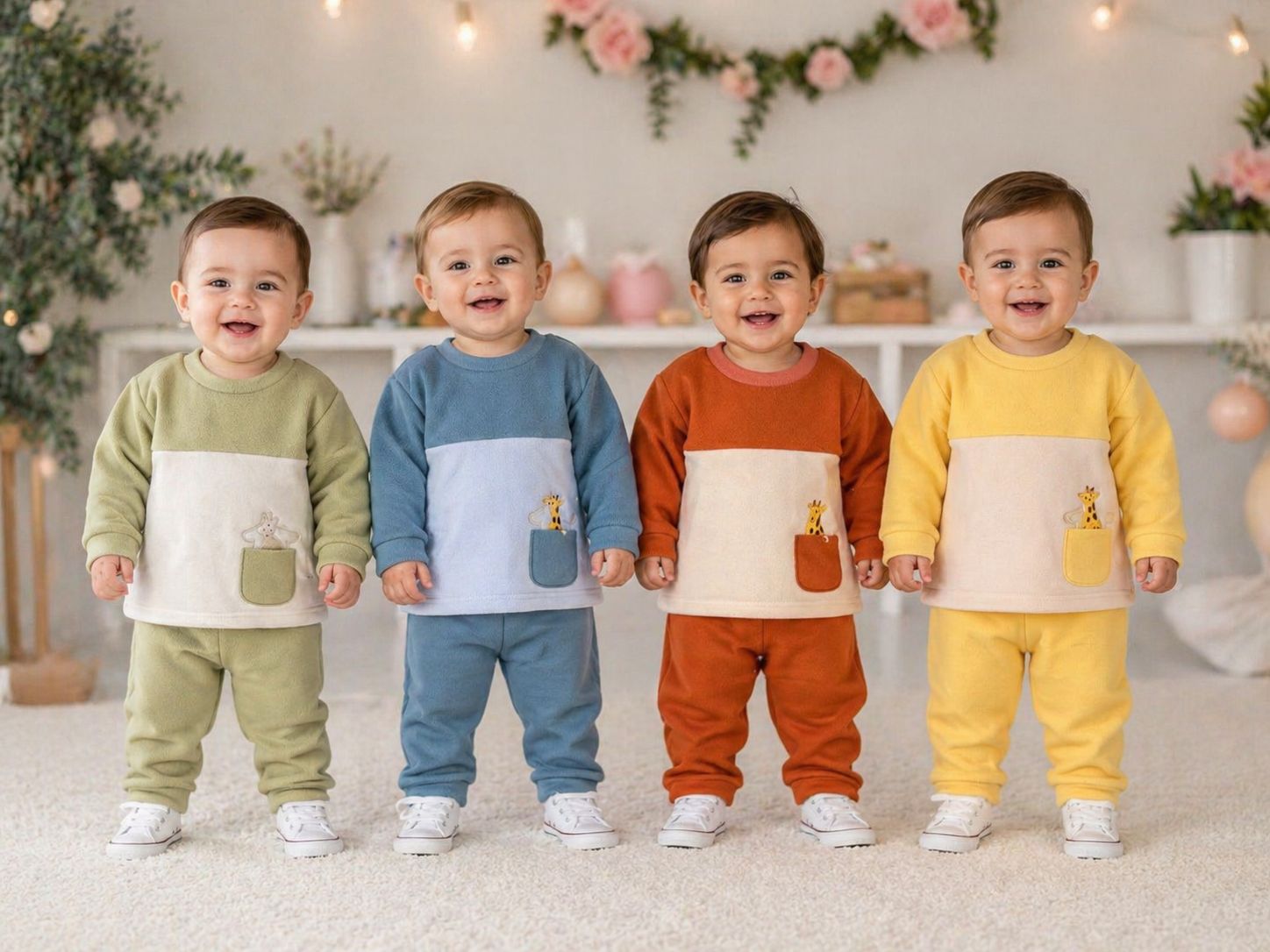 Conjunto Micropolar Nene Dreams T.(6-9-12-18 meses) Art.823 Surtido De Colores VARIOS