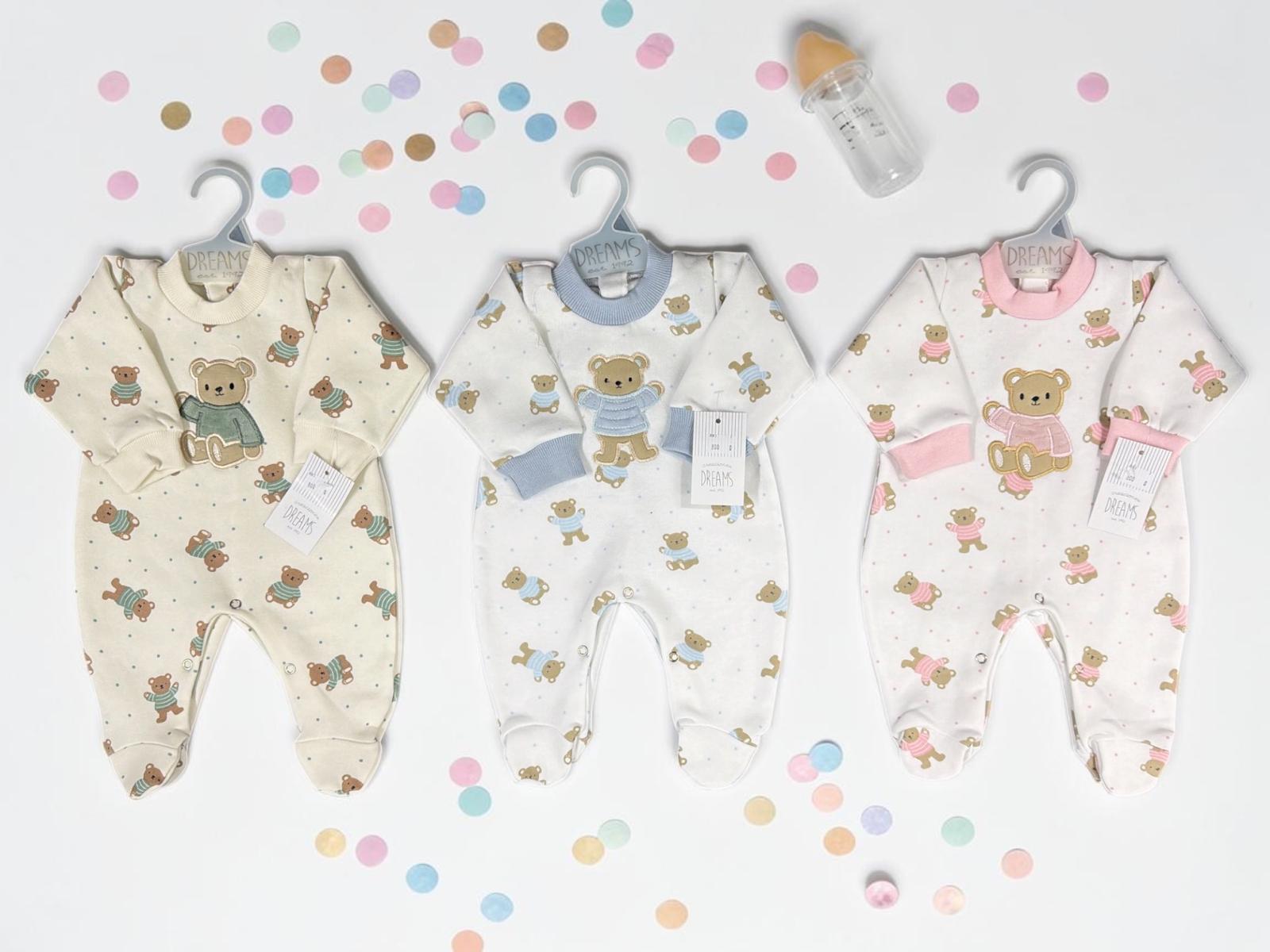 Entero Friza Dreams Nene Y Nena T.(0 Al 3) Art.800 Surtido De Colores