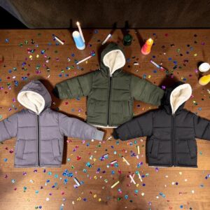 Campera Inflable Lisa Forrada en corderito “Andy” T.(1 al 5) OFERTA