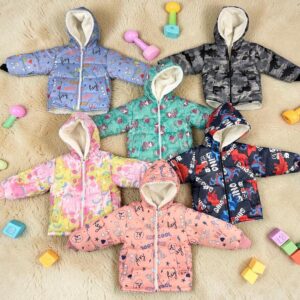 Campera Inflable Estampada Forrada en corderito “Andy” T.(1 al 5) OFERTA