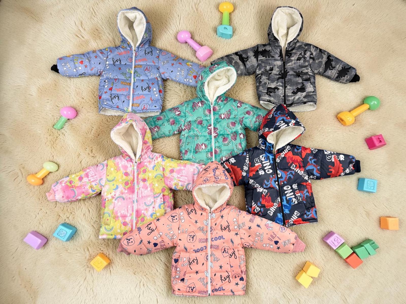 Campera Inflable Estampada Forrada en corderito “Andy” T.(1 al 5) OFERTA