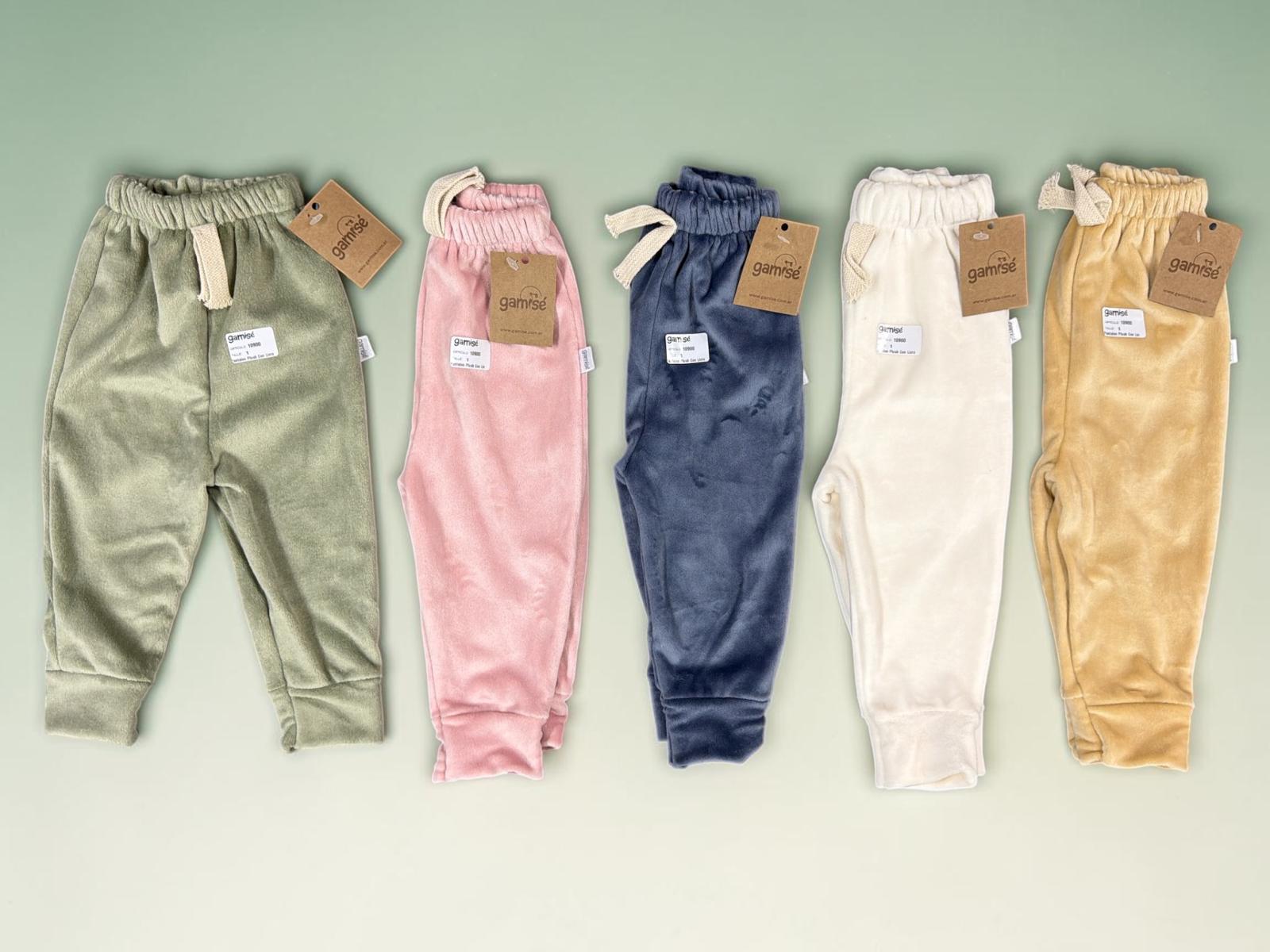 Pantalon Plush Liso "Gamise" T.(1 al 4)(Hasta los 2 años aprox) Art.10900