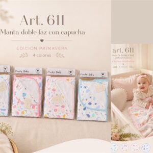 Manta Algodon Doble faz Micky Baby Art.611 Surtido de colores