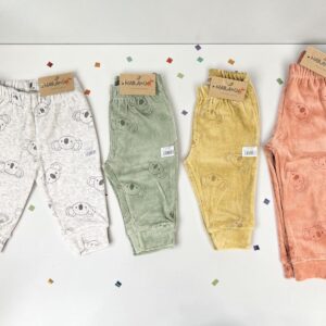 Pantalon Plush Estampado con bolsillo “Naranjo” T.(2 al 6)(Hasta los 3 años aprox) Art.4147