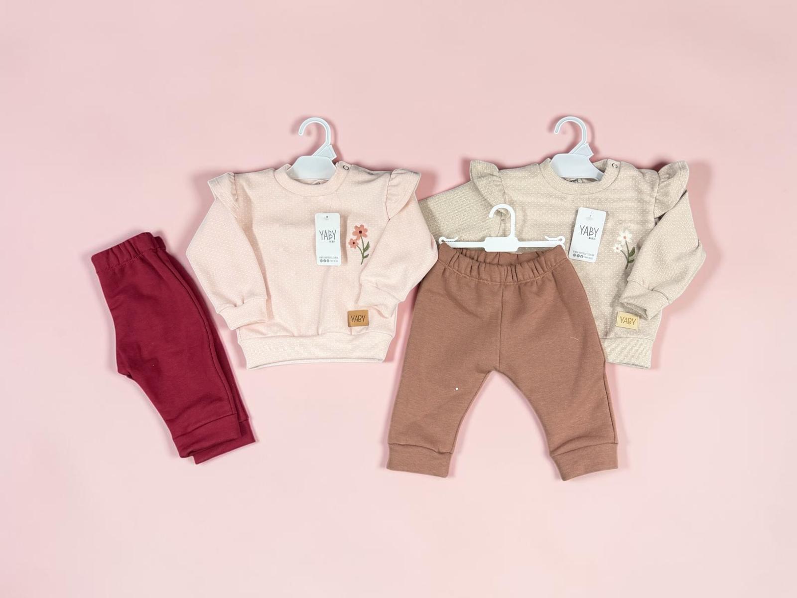 Conjunto friza con volados NENA Yaby T.(3-6/6-9/9-12/12-18 meses) Art.26312