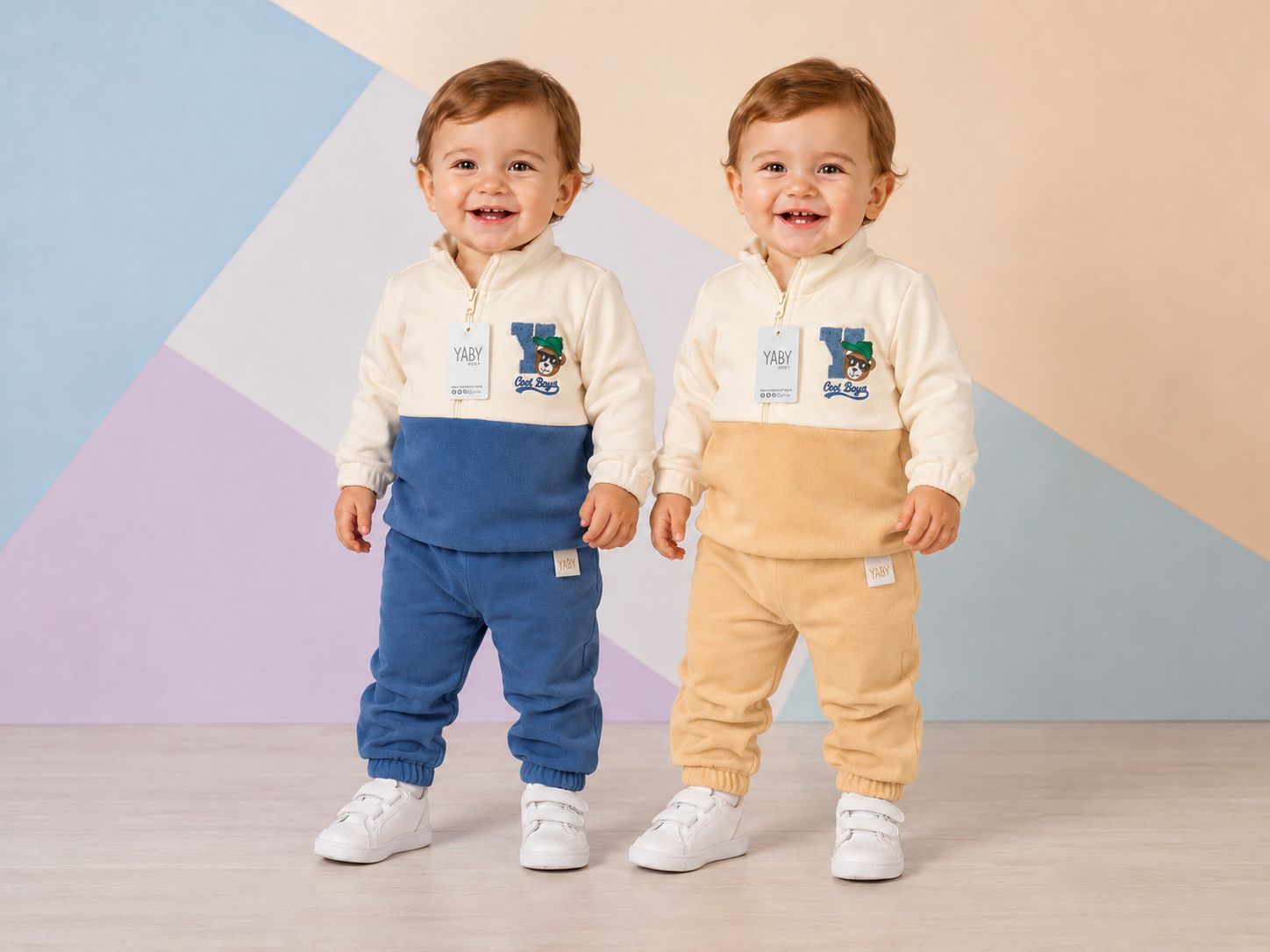 Conjunto friza flisé nene Yaby T.(9-12/12-18/24/36 meses) Art.26307