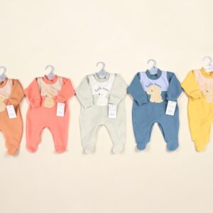 Entero Micropolar bordado Dreams Nene Y Nena T.(0 Al 3) Art.819 Surtido De Colores