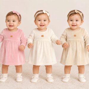 Vestido Plush Gamise T.(1 al 4)(Hasta los 2 años aprox) Art.10980