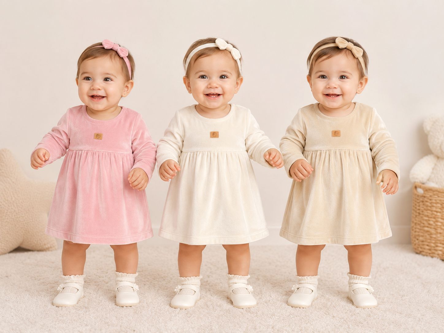 Vestido Plush Gamise T.(1 al 4)(Hasta los 2 años aprox) Art.10980