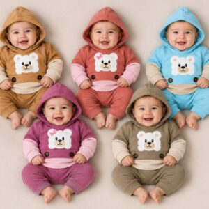Conjunto Plush Darlon (Buzo bordado y pantalon) "Mary Baby" T.(0-1-2) OFERTA