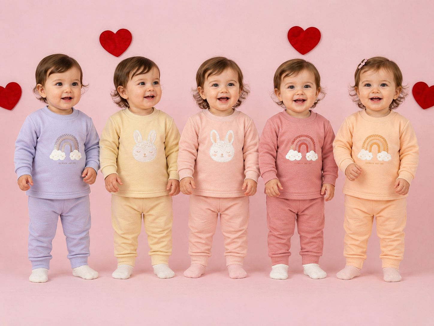 Conjunto Friza con buzo Nena Dreams T.(6-9-12-18 meses) Art.831 Surtido De Colores