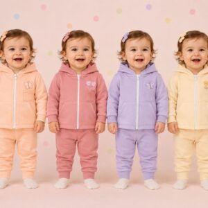 Conjunto Friza con campera Nena Dreams T.(6-9-12-18 meses) Art.828 Surtido De Colores