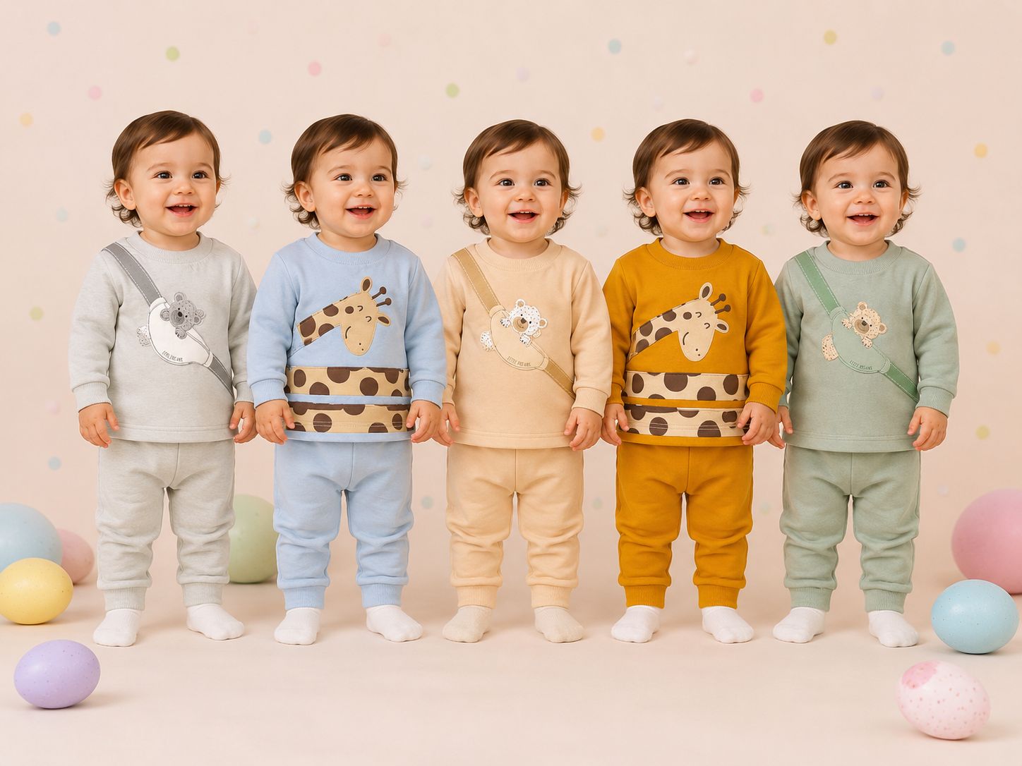 Conjunto Friza con buzo Nene Dreams T.(6-9-12-18 meses) Art.830 Surtido De Colores