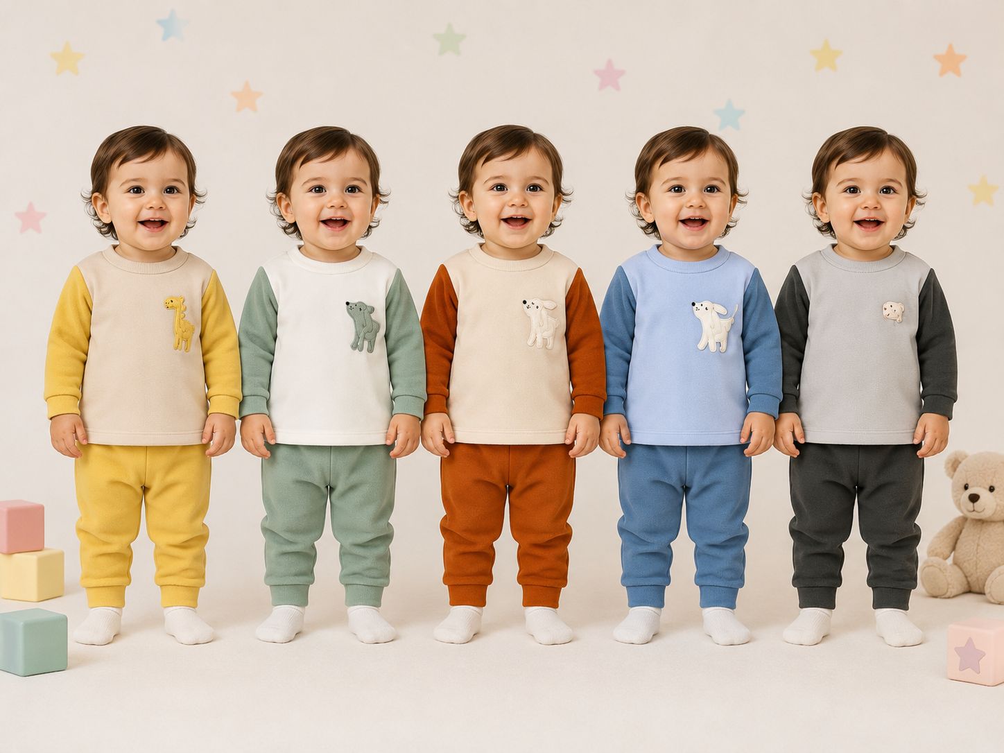 Conjunto Micropolar con buzo Nene Dreams T.(6-9-12-18 meses) Art.820 Surtido De Colores