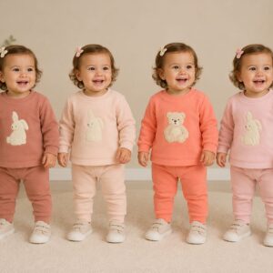Conjunto Micropolar con buzo Nena Dreams T.(6-9-12-18 meses) Art.824 Surtido De Colores