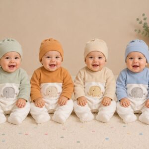 Entero Micropolar con gorro Dreams Nene Y Nena T.(0 Al 3) Art.811 Surtido De Colores