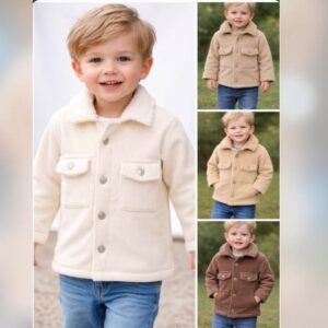 Campera Parka Corderoy forrada en corderito “Magali Babies” T.(2 al 6)(Hasta los 3 años aprox)