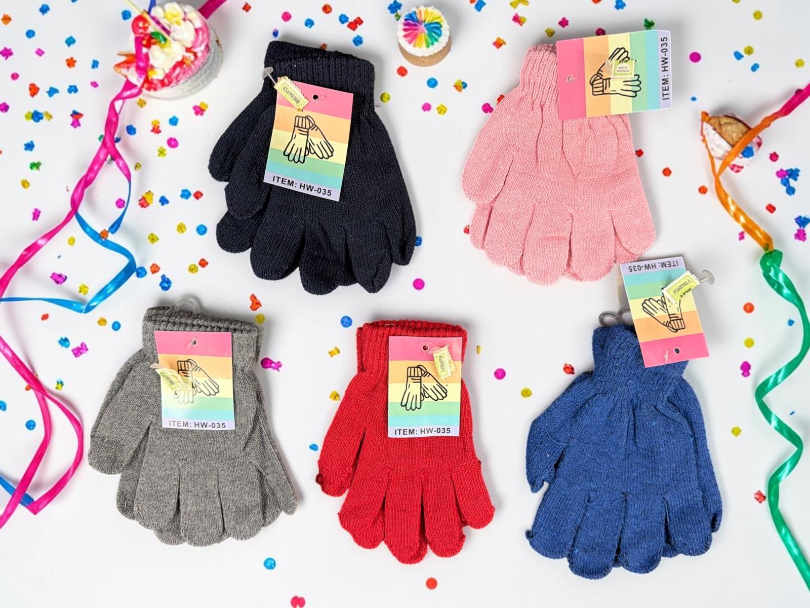 Guante Lana Liso Pack x 12 SUPEROFERTA