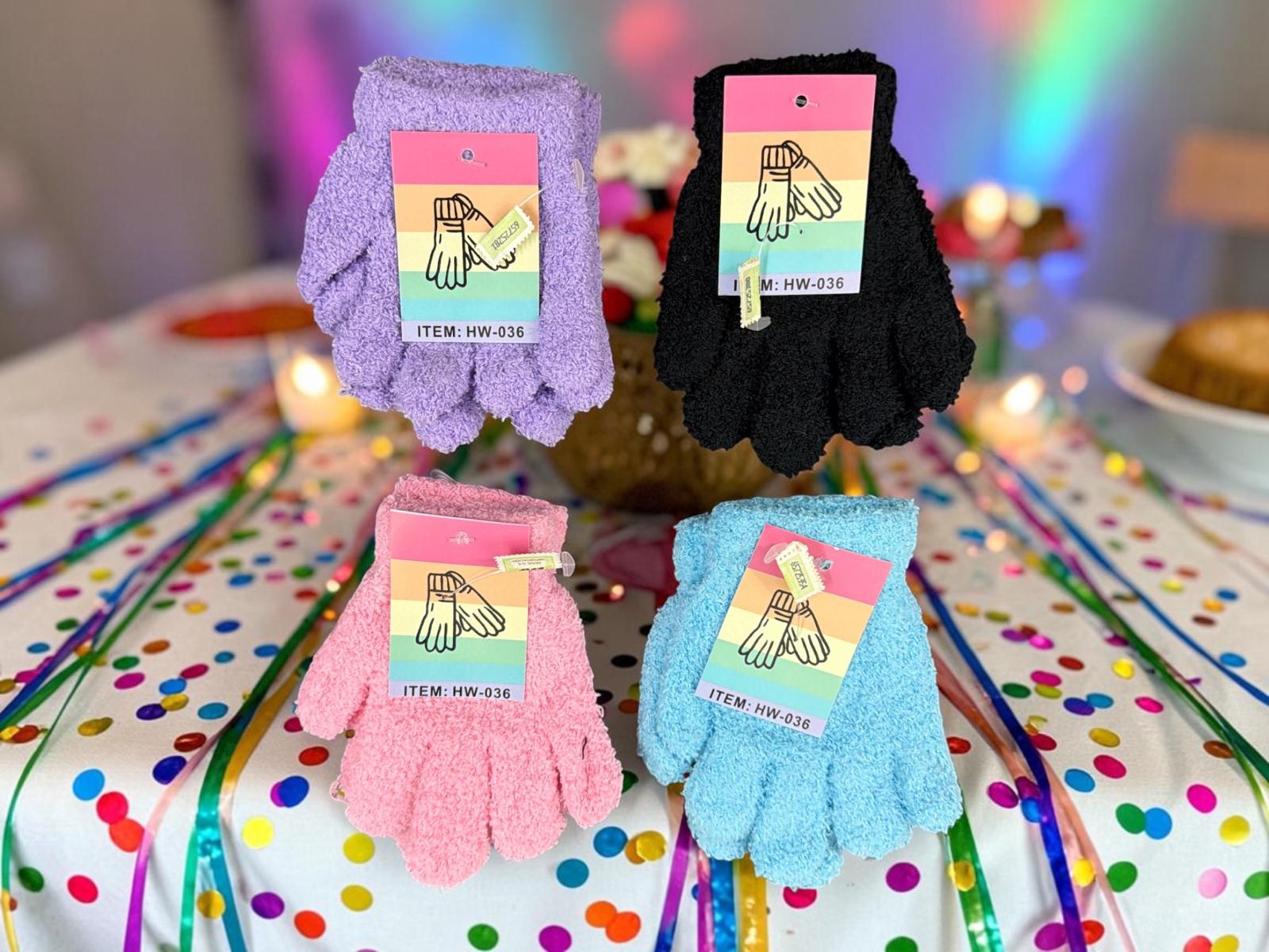 Guante “Peluchin Soft” Liso BEBE Pack x 12 SUPEROFERTA