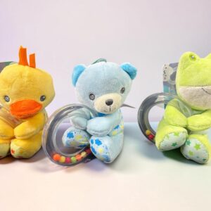 Peluche con argolla acrilico sonajero “Woody Toys” Art.656 Surtido de colores