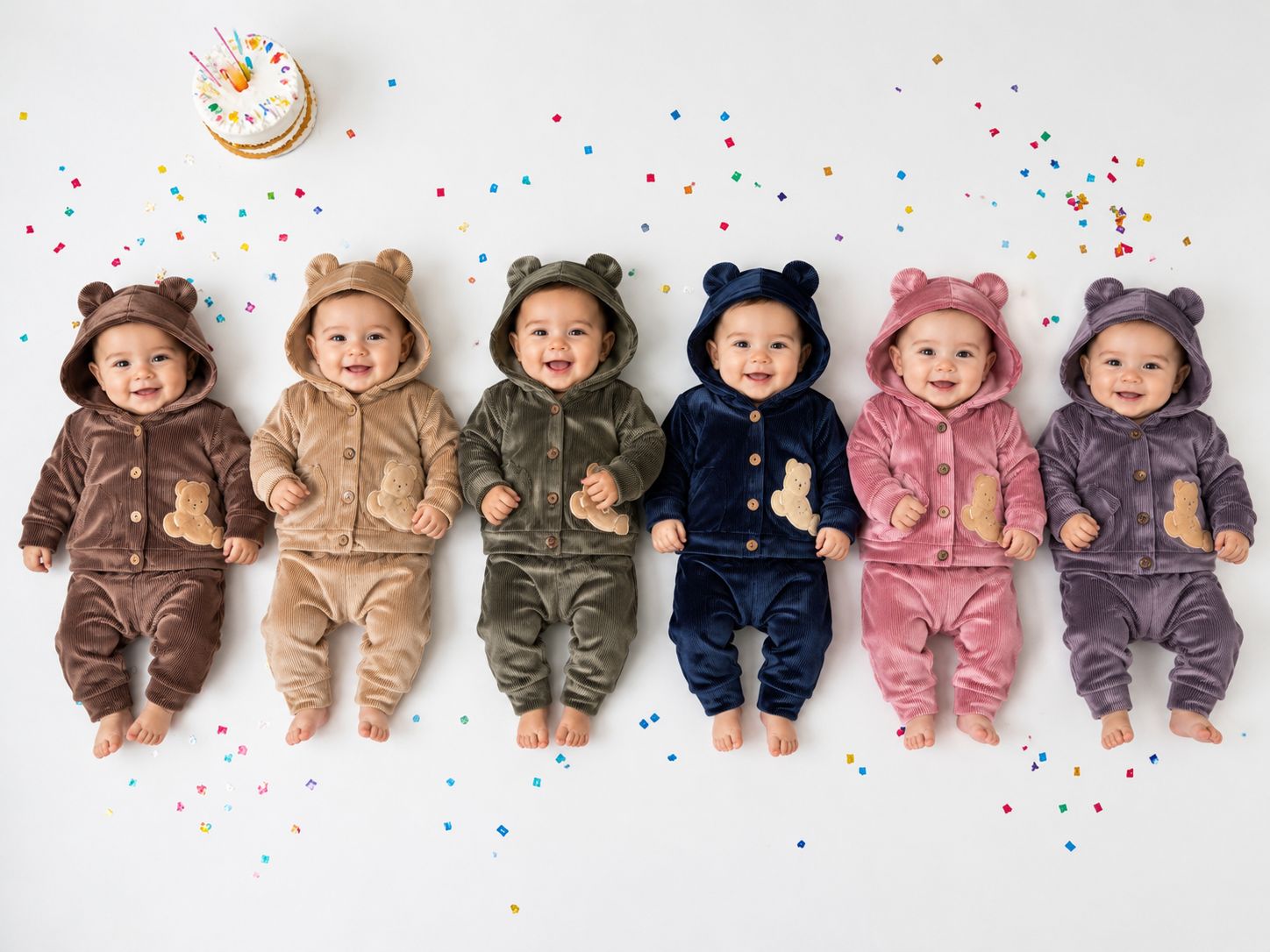 Conjunto Plush (Campera bordada y pantalon) "Mary Baby" T.(0-1-2) OFERTA