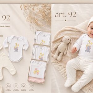 Set En Caja 3 Piezas Algodon Micky Baby T.(1-2-3) Art.92