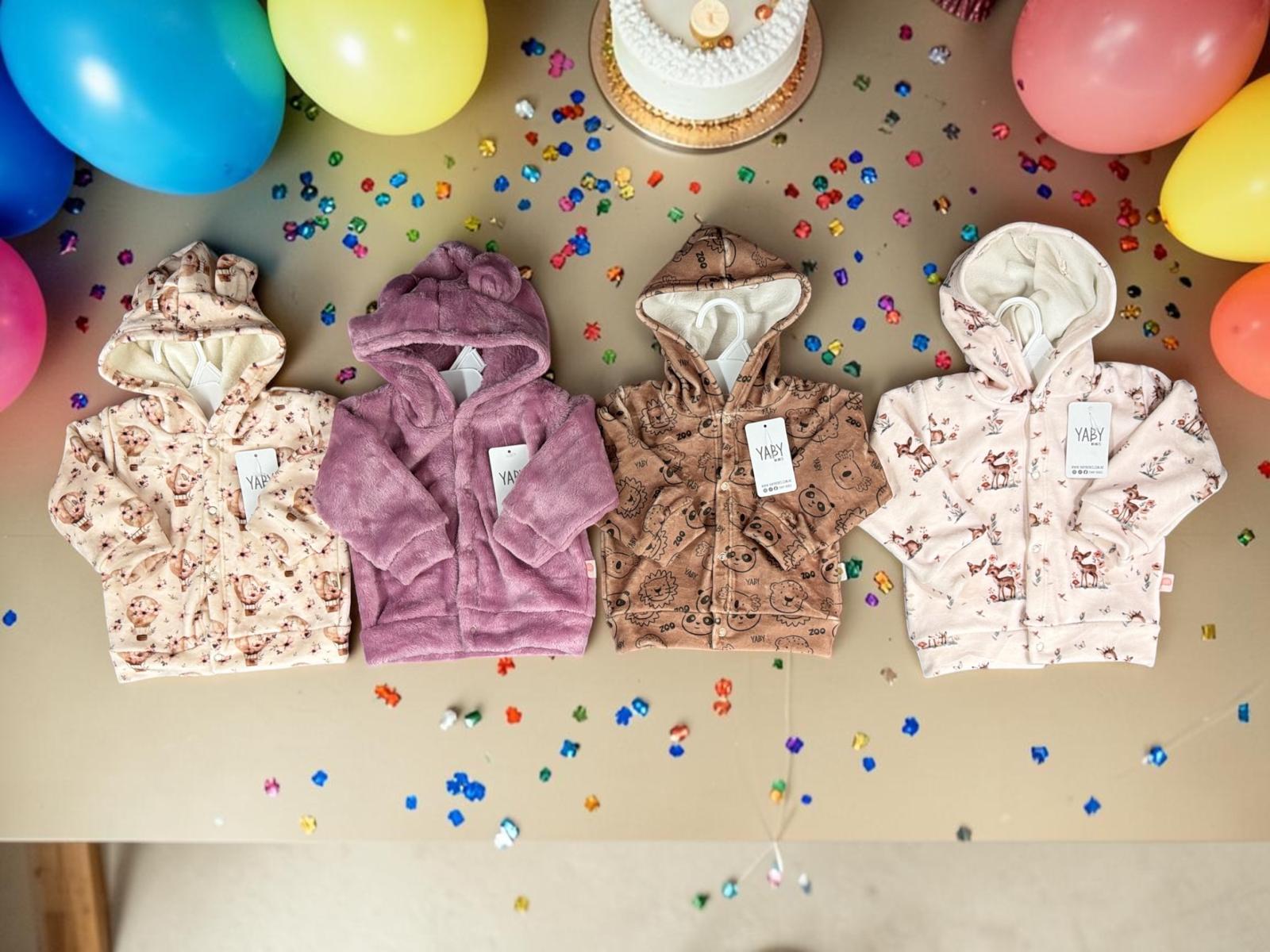 Campera Plush Yaby T.(3-6/6-9/9-12/12-18 meses) “Modelos varios”OFERTA