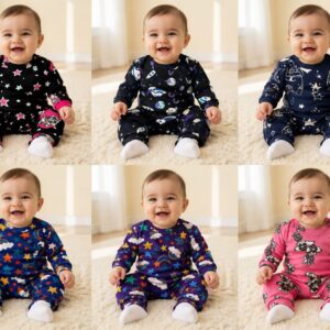 Conjunto Andy Plush (Body y pantalon estampado) T.1 y 2 Surtido en colores OFERTA