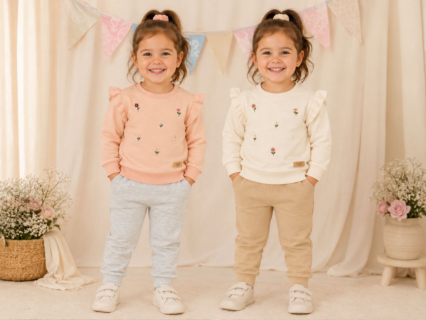 Conjunto Algodon Rustico (Buzo y pantalon) Nena Yaby T.(9-12/12-18/24/36) Art.26709