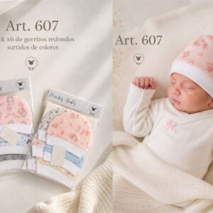 Gorro casquito algodon “Estampado” Micky Baby Art.607 Pack x 6 OFERTA