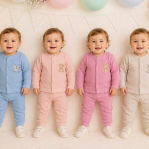 Conjunto Plush Darlon “Jaqcuard” (Saquito Y Pantalon) “Dreams” T.(6-9-12-18 meses) Art.467