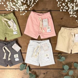 Short Algodon Rustico Liso Mini “Big Bay” T.(RN/0-3/3-6 meses) Art.576