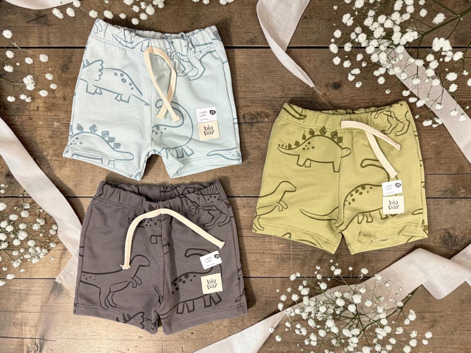 Short Estampado Algodon Rustico Nene “Big Bay” T.(6-9/9-12/12-18/24/36 meses) Art.279